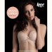 Reggiseno Love&bra Noemi modello balconcino in pizzo Bianco-Nero-Cipria